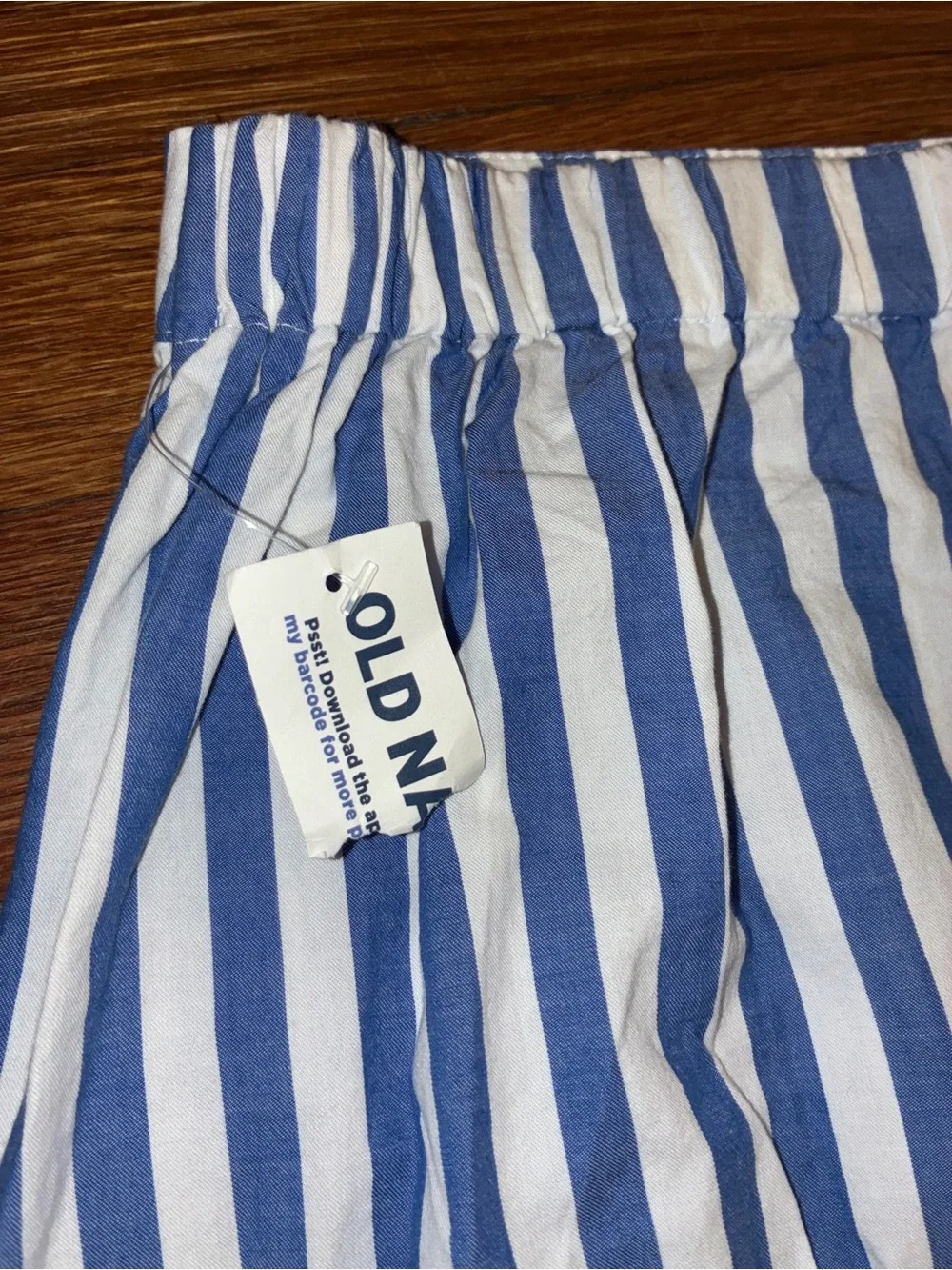 NWT Old Navy Dropped-Waist Midi Skirt XXL blue white vertical stripes plus size